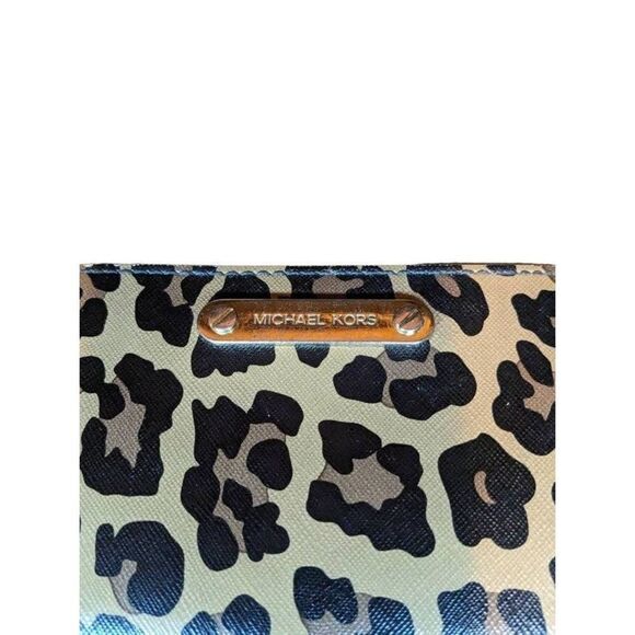 Michael kors wallet clutch leopard print - Picture 12 of 13